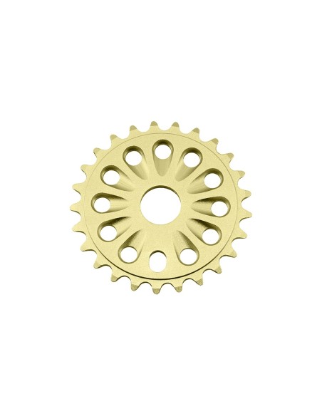 Alloy Chainring 6061-T6 1/2 X 1/8 25t Gold.